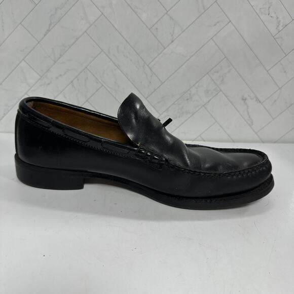 Vintage Biltrite Imperial Men's Size 10 W Black Leather Wingtip Tassel Loafers - Picture 8 of 12